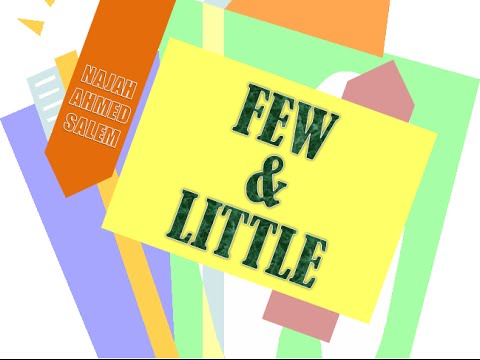 Dicas de Inglês: Little, a little, few, a few: quando usar cada um deles?