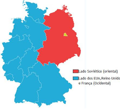 divisão da Alemanha após a Segunda Guerra