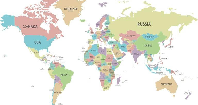 Geografia: Os 10 Maiores países do mundo em território e em população – Lista completa