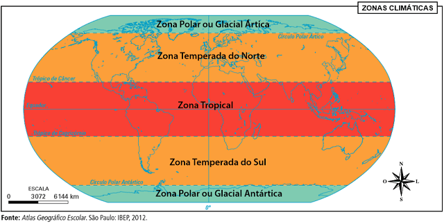 zonas climáticas no mundo