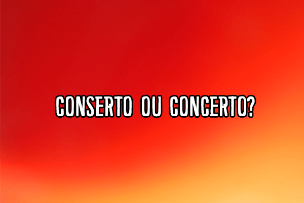 Conserto ou concerto