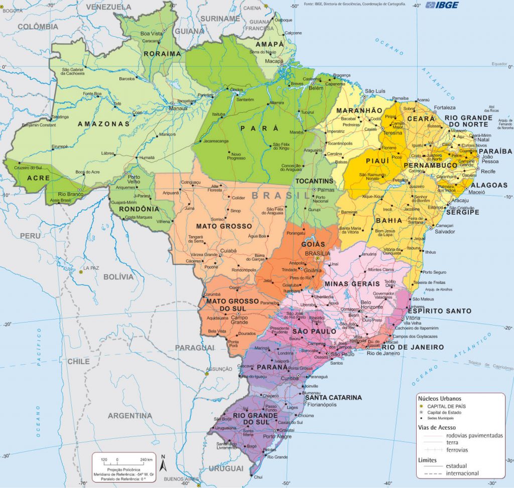 Mapa Político do Brasil