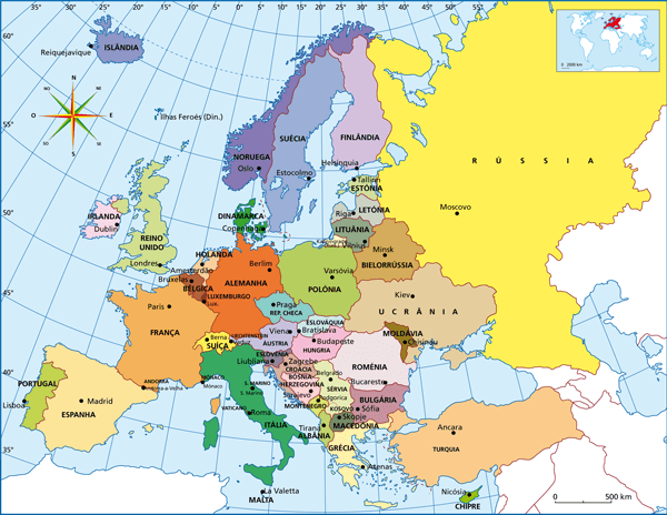 Mapa Múndi Europa