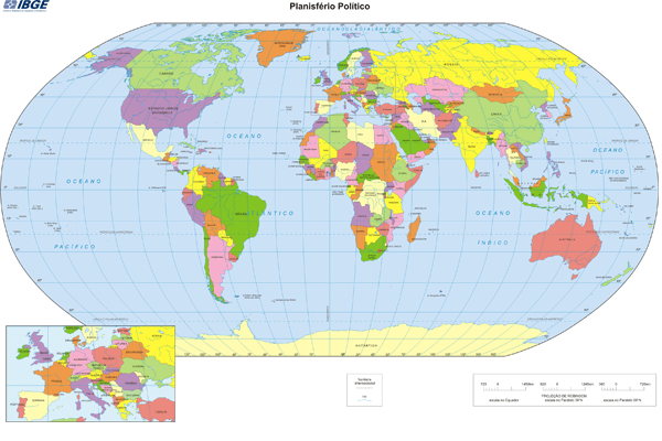 Mapa Múndi Político