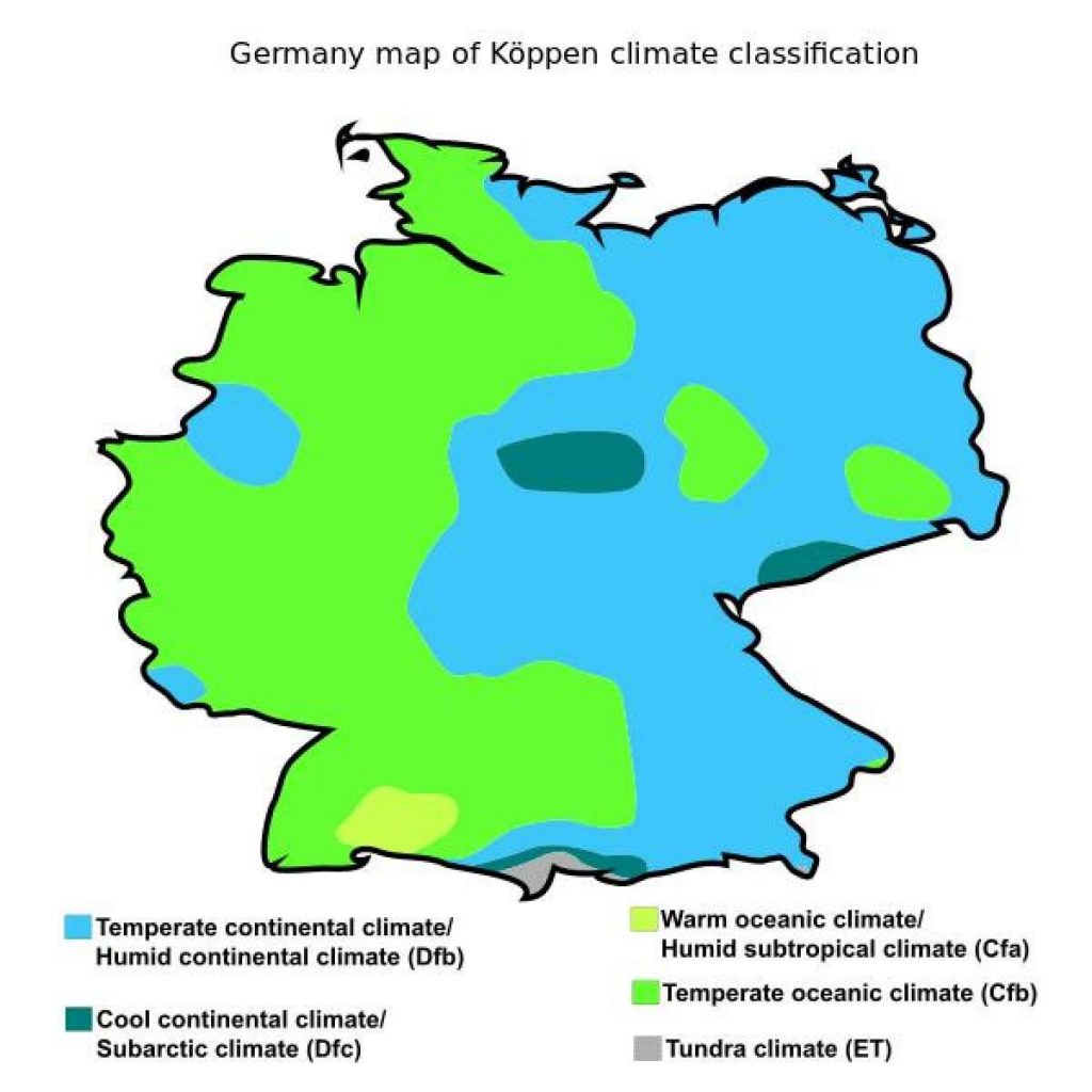 mapa climático Alemanha