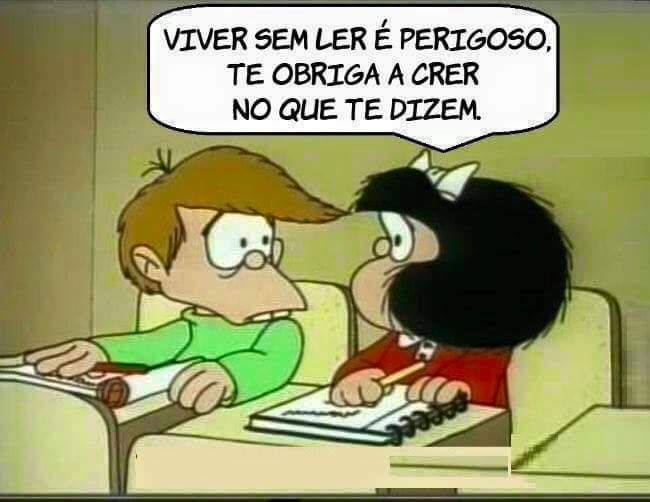 interpretação de tirinha da mafalda