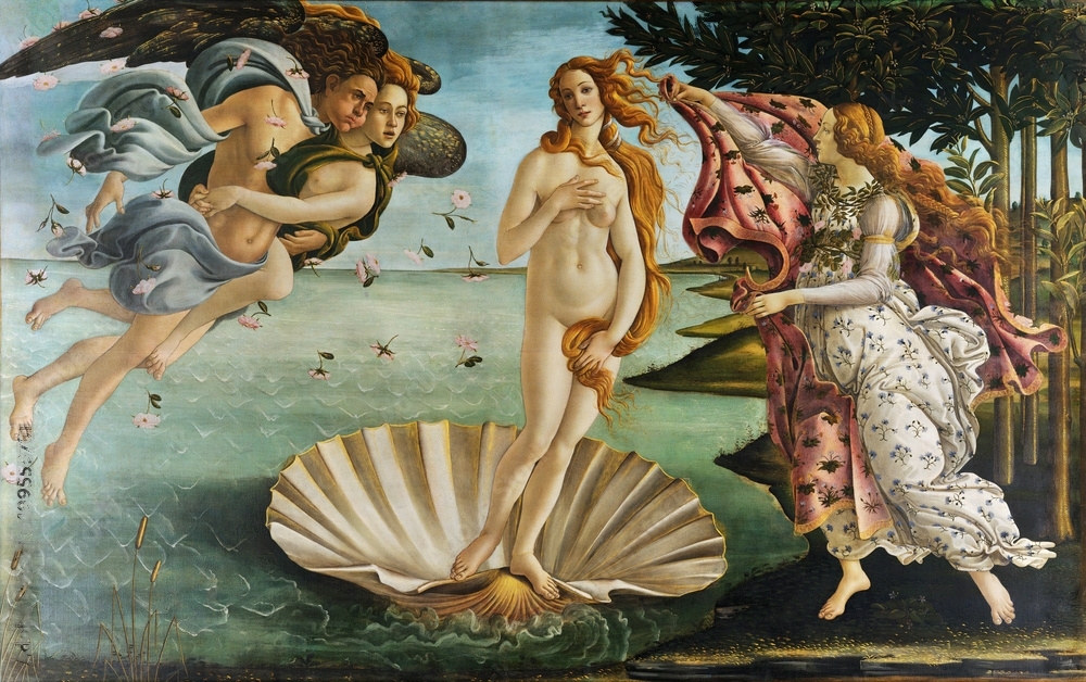 O Nascimento de Vênus foi pintado por Sandro Botticelli.