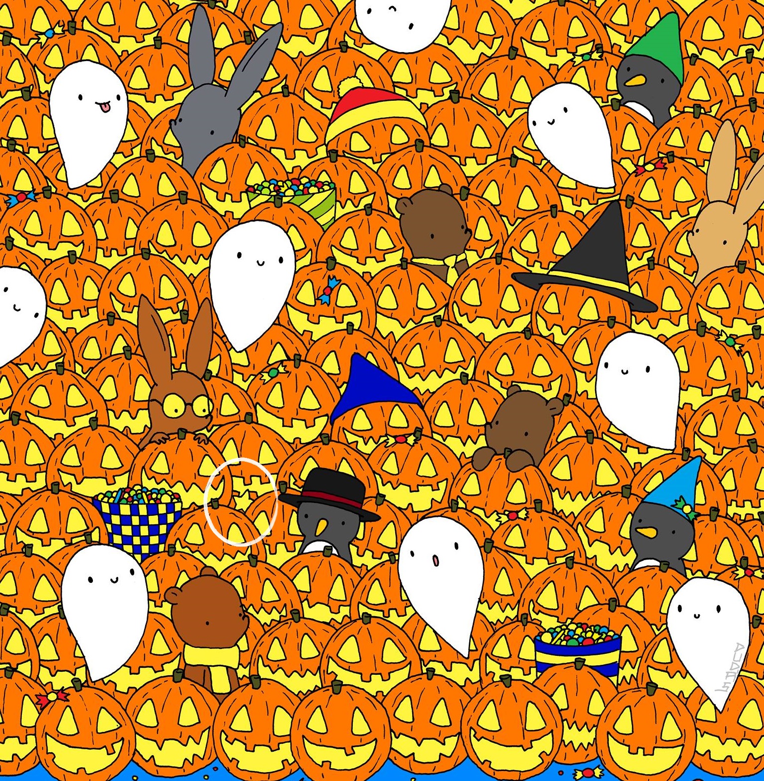 teste visual halloween